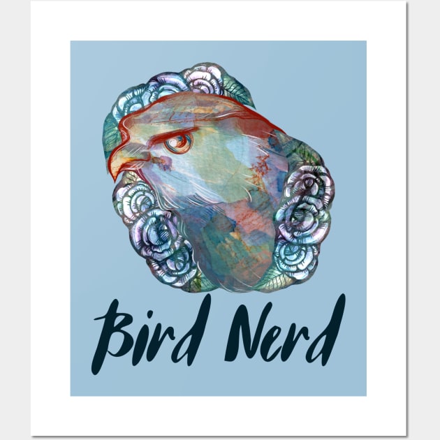 Bird Nerd Wall Art by bubbsnugg